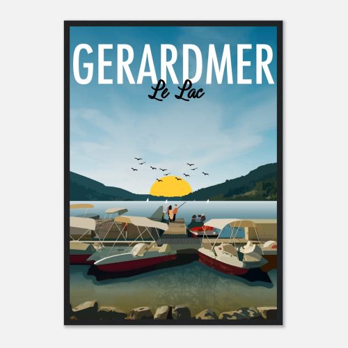 Affiche lac de Gérardmer – Vosges Affiche lac de Gérardmer – Vosges